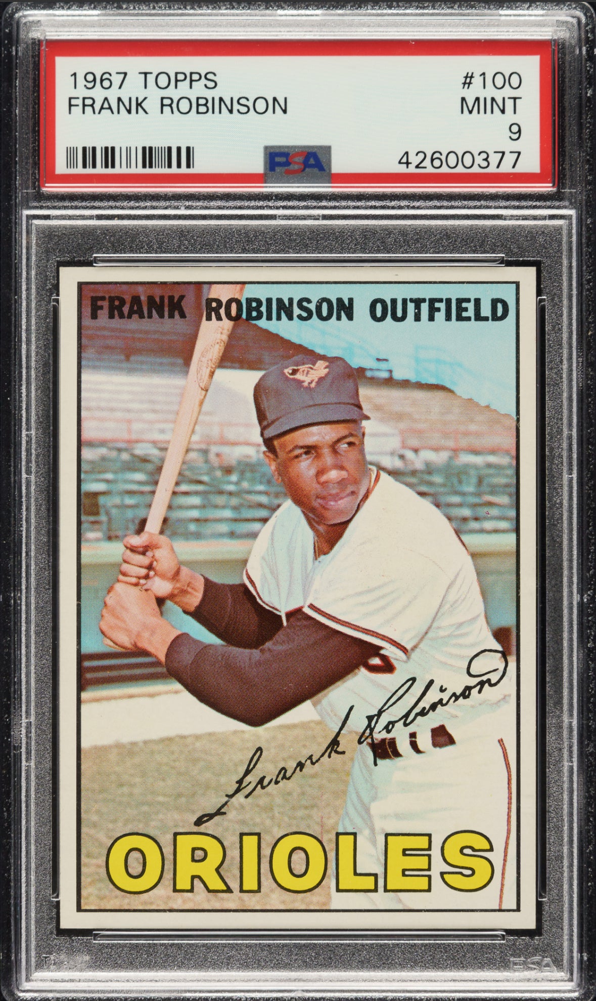 1967 Topps #100 Frank Robinson PSA 9