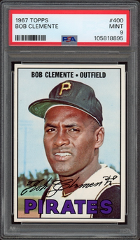 1967 Topps #400 Roberto Clemente PSA MINT 9