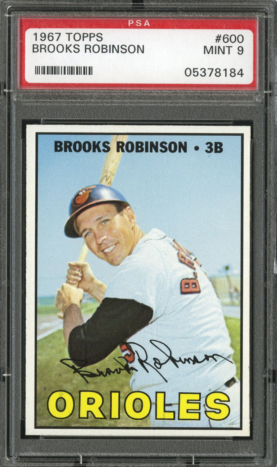 1967 Topps #600 Brooks Robinson PSA 9