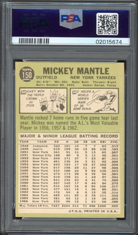 1967 Topps #150 Mickey Mantle PSA MINT 9