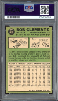 1967 Topps #400 Roberto Clemente PSA MINT 9