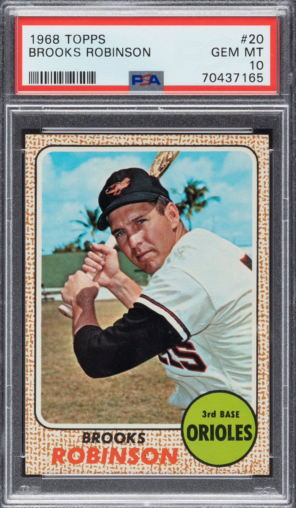 1968 Topps #20 Brooks Robinson PSA 10