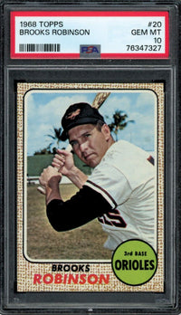 1968 Topps #20 Brooks Robinson PSA 10