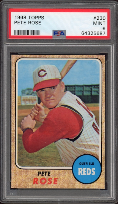 1968 Topps #230 Pete Rose PSA MINT 9