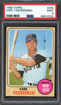 1968 Topps #250 Carl Yastrzemski PSA 9