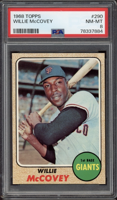 1968 Topps #290 Willie McCovey PSA NM-MT 8