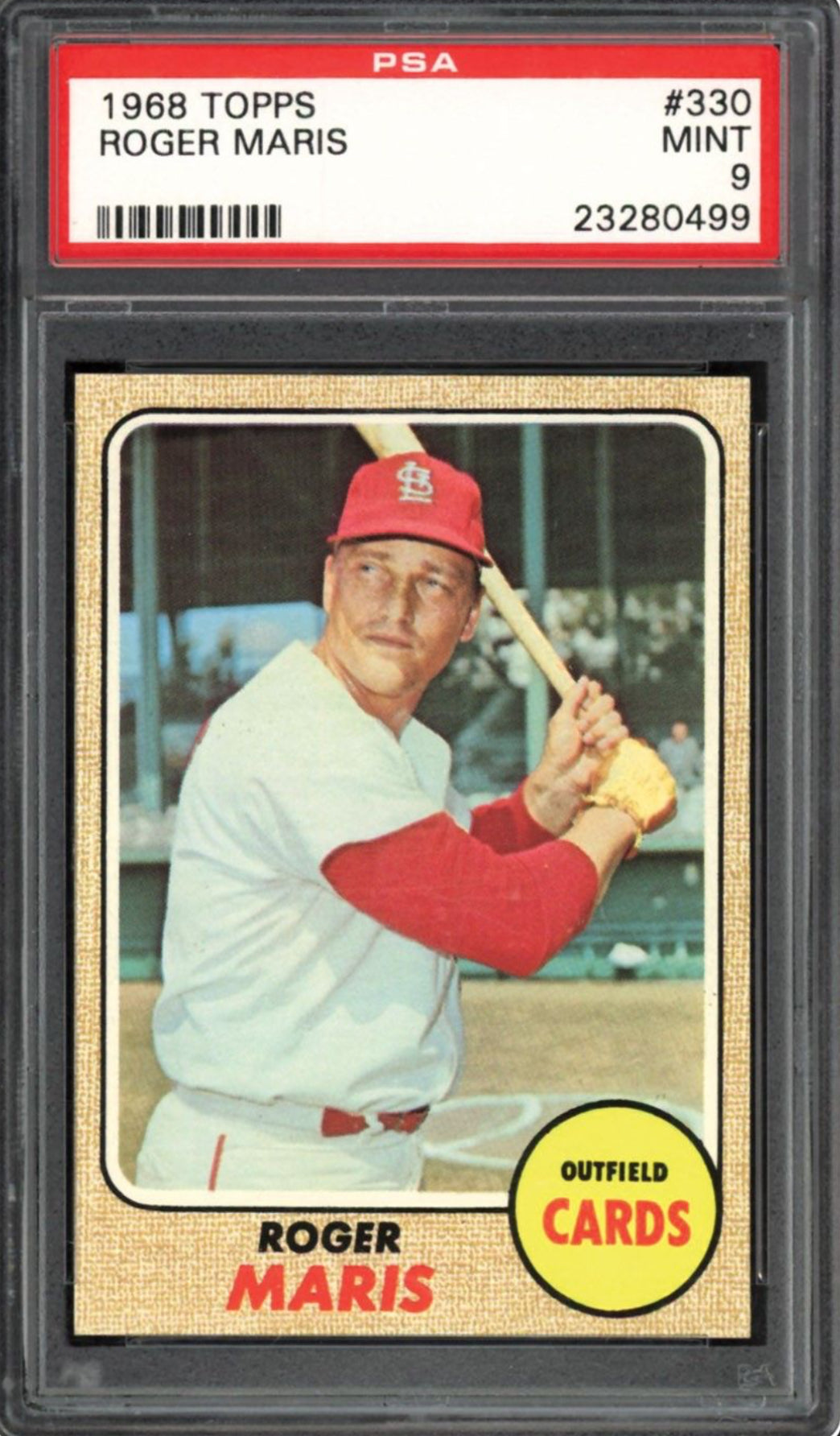 1968 Topps #330 Roger Maris PSA 9