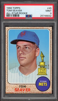 1968 Topps #45 Tom Seaver All-Star Rookie PSA MINT 9