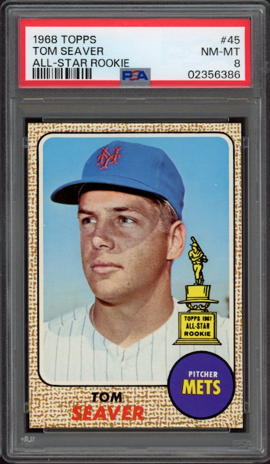 1968 Topps #45 Tom Seaver All-Star Rookie PSA NM-MT 8