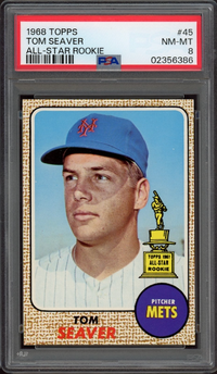 1968 Topps #45 Tom Seaver All-Star Rookie PSA NM-MT 8