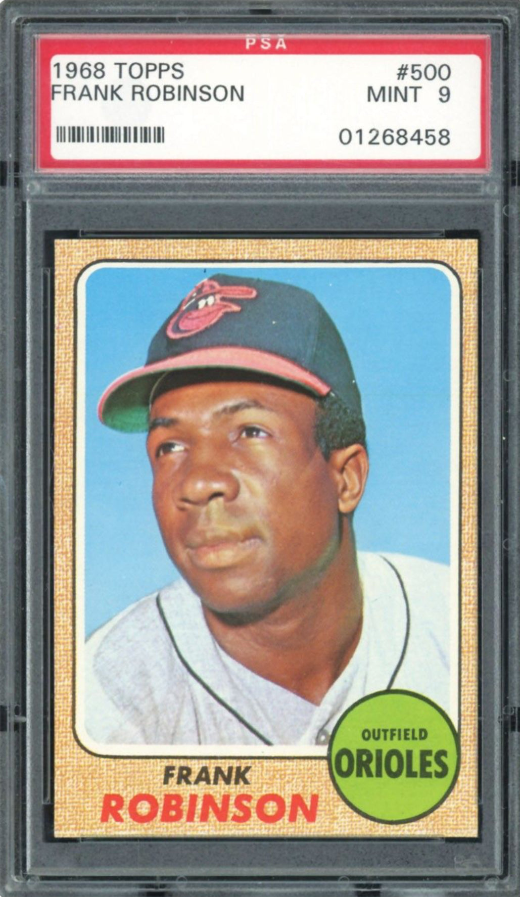 1968 Topps #500 Frank Robinson PSA 9