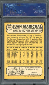 1968 Topps #205 Juan Marichal PSA 9