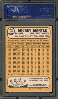 1968 Topps #280 Mickey Mantle PSA NM-MT 8
