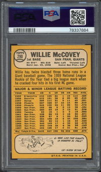 1968 Topps #290 Willie McCovey PSA NM-MT 8