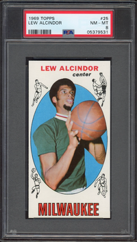 1969 Topps #25 Lew Alcindor ROOKIE PSA NM-MT 8