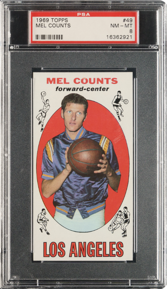 1969 Topps #49 Mel Counts PSA 8