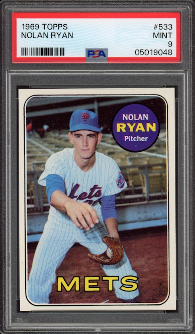 1969 Topps #533 Nolan Ryan PSA MINT 9