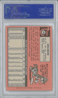 1969 Topps #200 Bob Gibson PSA 8