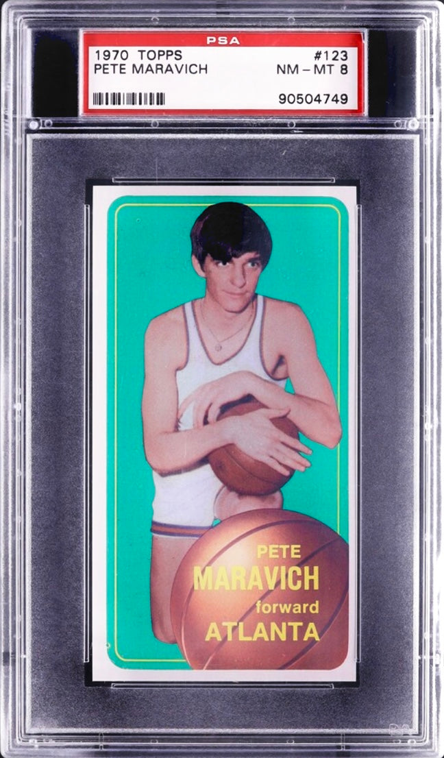 1970 Topps #123 Pete Maravich PSA 8