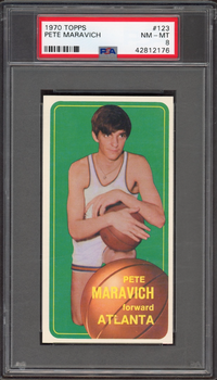 1970 Topps #123 Pete Maravich ROOKIE PSA NM-MT 8