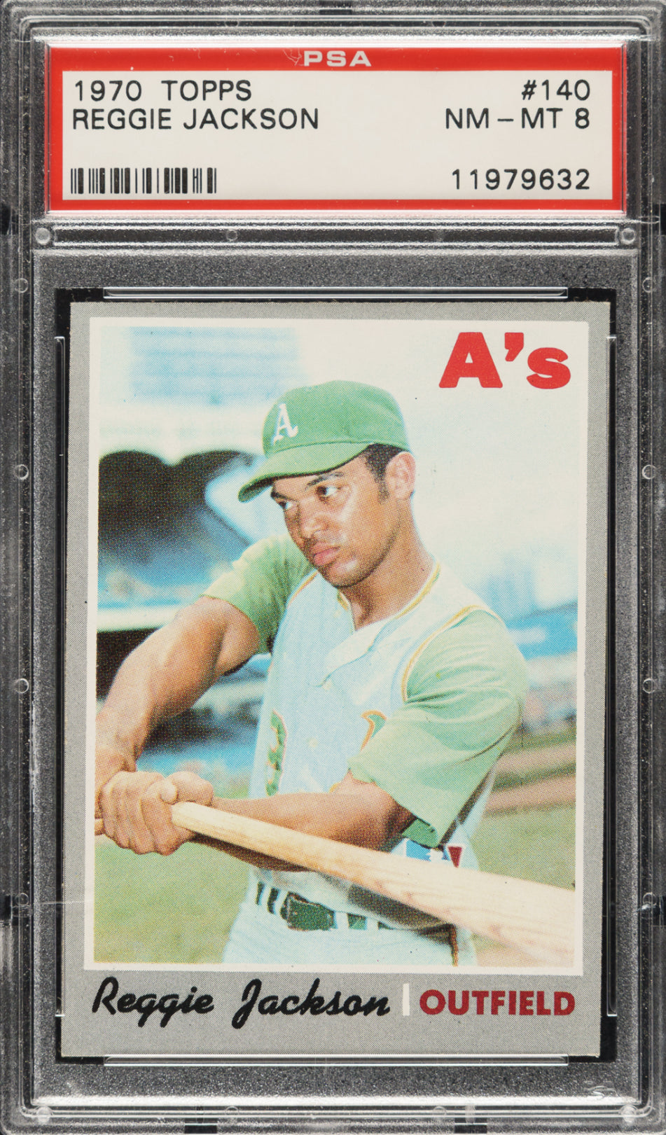 1970 Topps #140 Reggie Jackson PSA 8