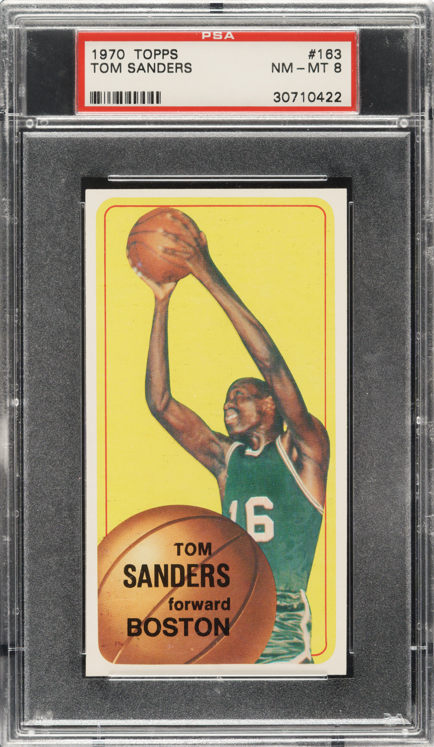 1970 Topps #163 Tom Sanders PSA 8
