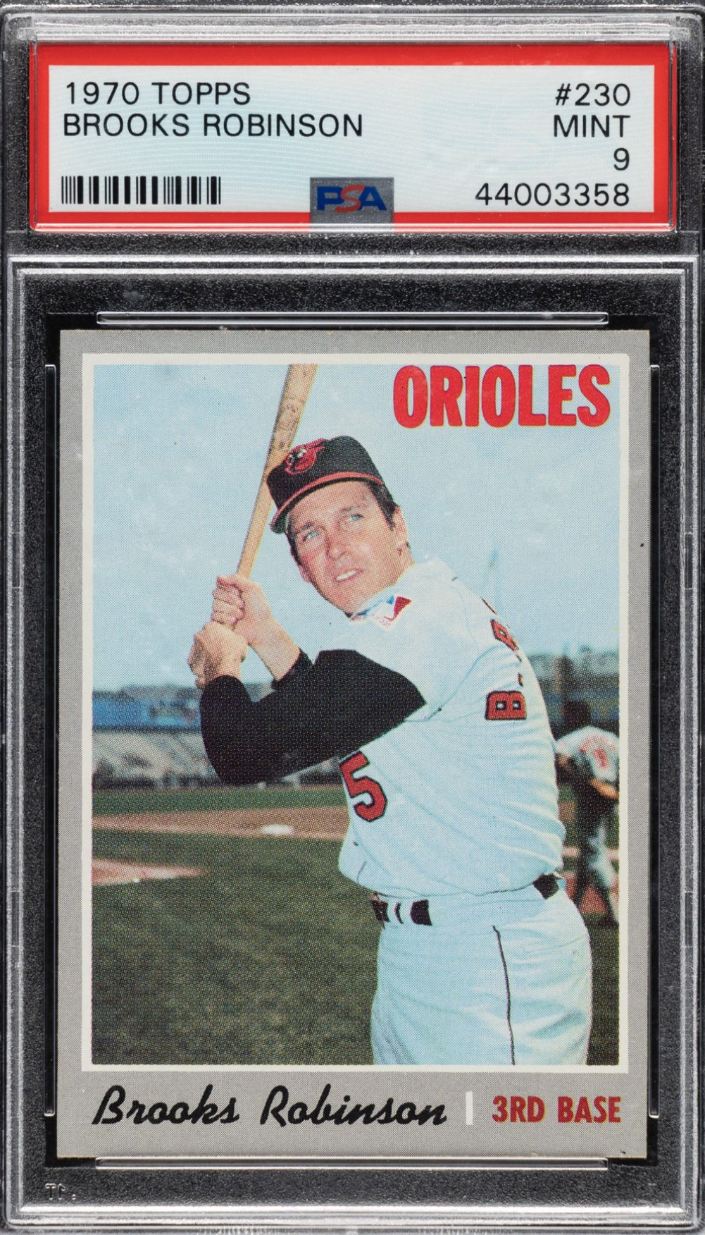 1970 Topps #230 Brooks Robinson PSA 9