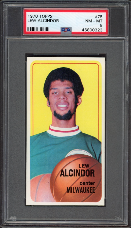 1970 Topps #75 Lew Alcindor PSA NM-MT 8