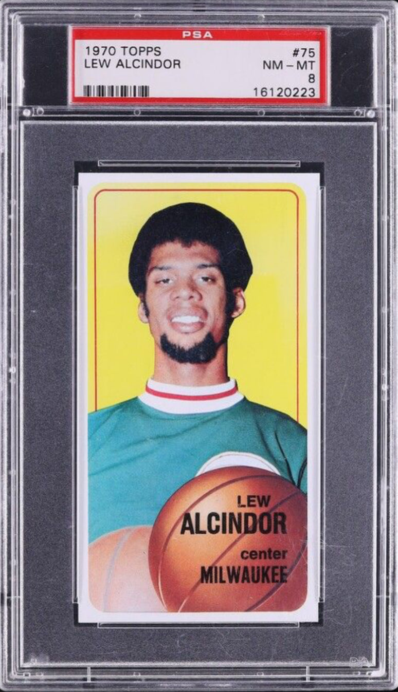 1970 Topps #75 Lew Alcindor PSA 8