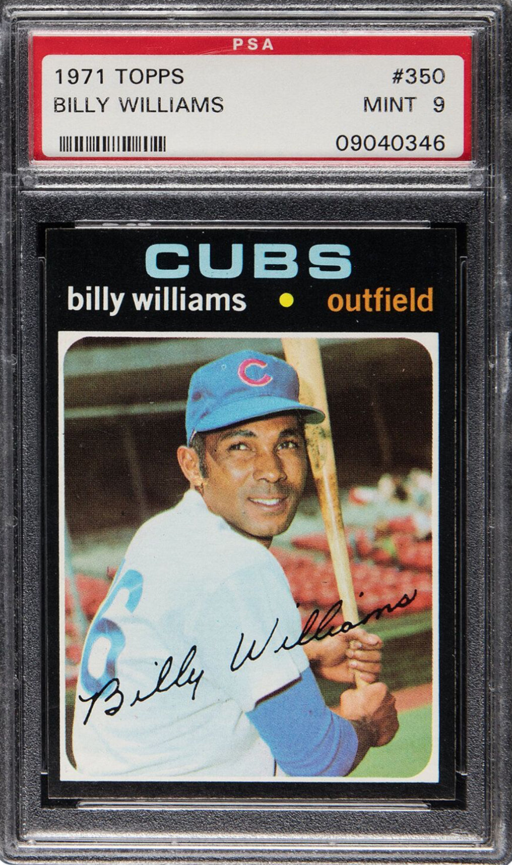 1971 Topps #350 Billy Williams PSA 9