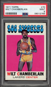 1971 Topps #70 Wilt Chamberlain PSA MINT 9