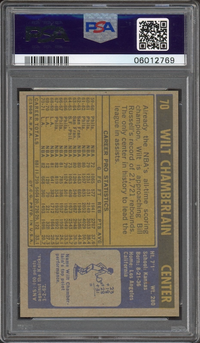 1971 Topps #70 Wilt Chamberlain PSA MINT 9