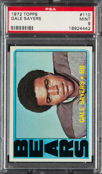 1972 Topps #110 Gale Sayers PSA 9