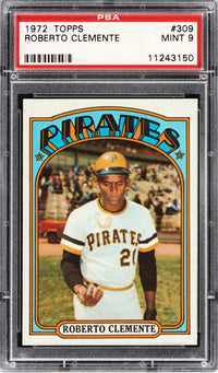 1972 Topps #309 Roberto Clemente PSA 9