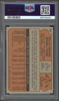 1972 Topps #241 Rollie Ringers PSA GEM MINT 10