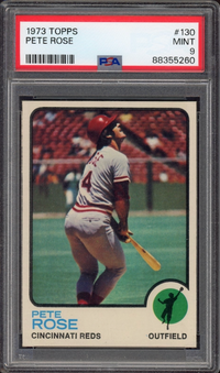 1973 Topps #130 Pete Rose PSA MINT 9