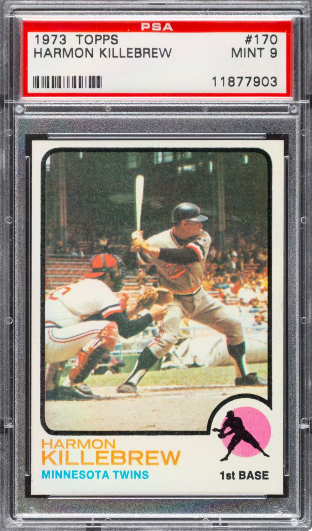 1973 Topps #170 Harmon Killebrew PSA 9