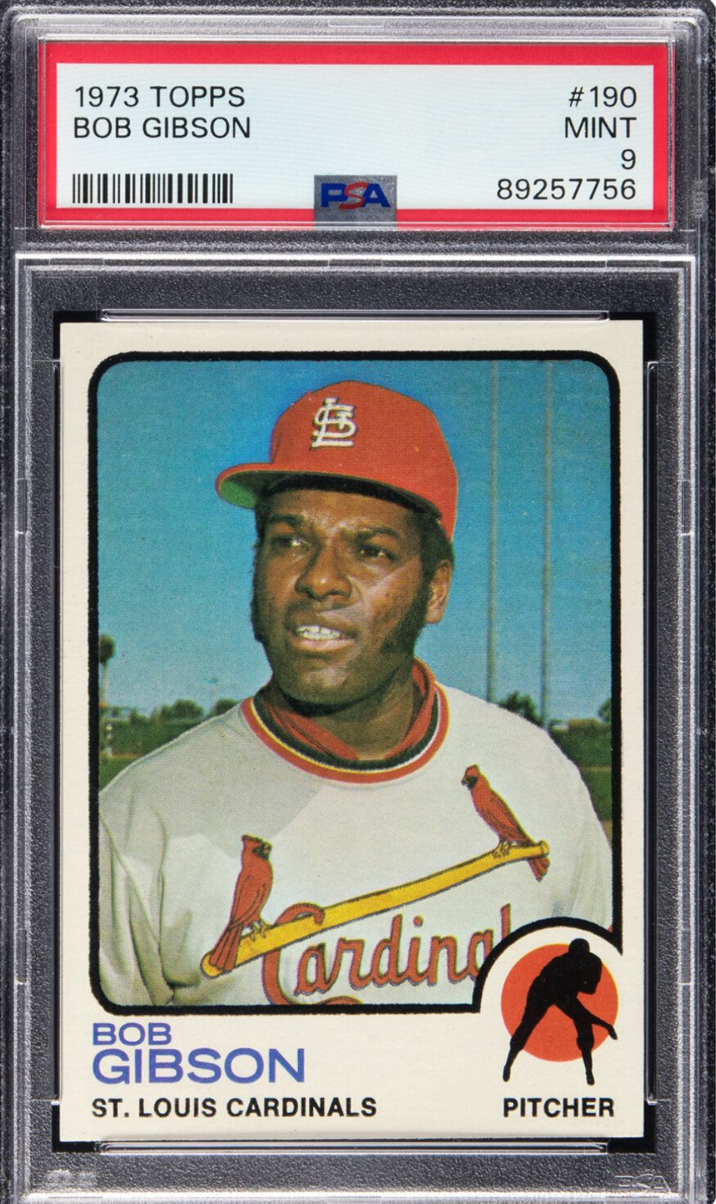 1973 Topps #190 Bob Gibson PSA 9