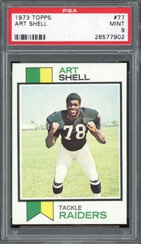 1973 Topps #77 Art Shell PSA 9