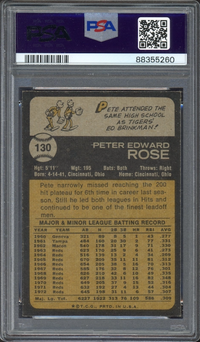 1973 Topps #130 Pete Rose PSA MINT 9