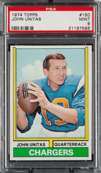 1974 Topps #150 Johnny Unitas PSA 9