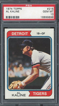 1974 Topps #215 Al Kaline PSA 10