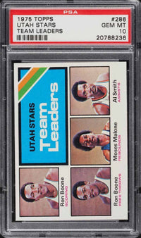 1975 Topps #288 Utah Stars Team Leaders PSA 10