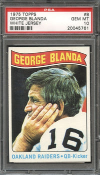 1975 Topps #8 George Blanda PSA 10