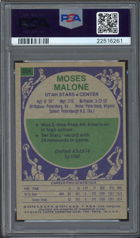 1975 Topps #254 Moses Malone ROOKIE PSA MINT 9