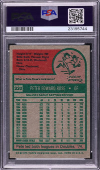 1975 Topps #320 Pete Rose PSA 10