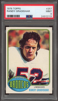 1976 Topps #257 Randy Gradishar ROOKIE PSA MINT 9