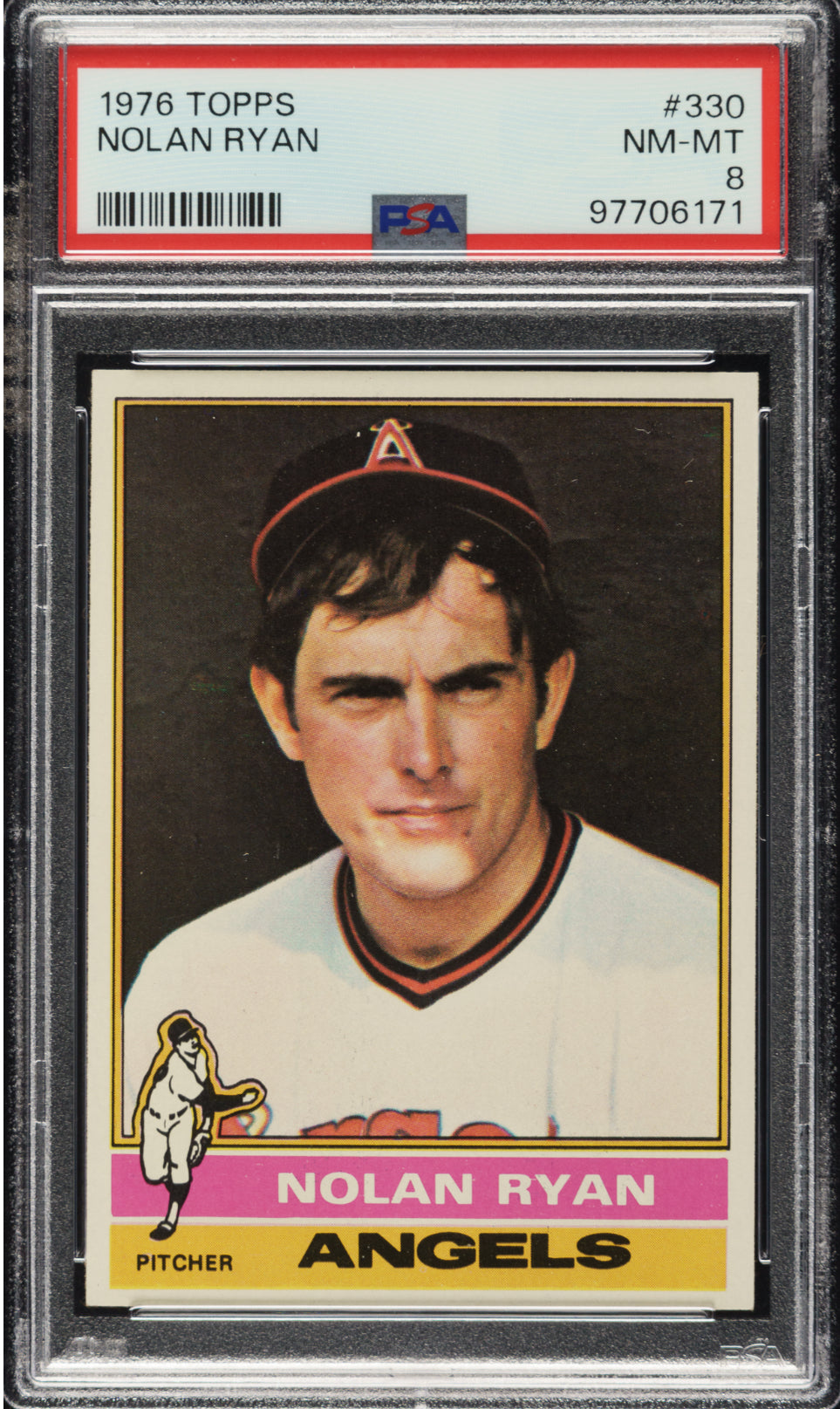 1976 Topps #330 Nolan Ryan PSA 8