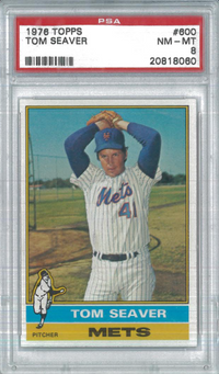 1976 Topps #600 Tom Seaver PSA 8