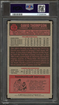 1976 Topps #110 David Thompson PSA 9